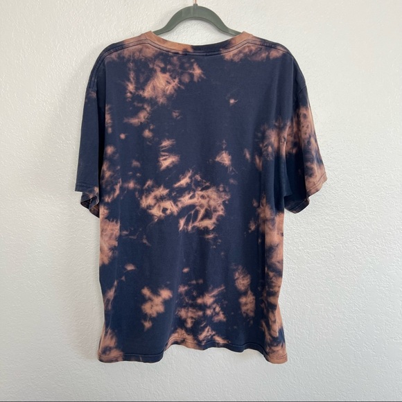 Nike Navy Blue Tye Dye T-Shirt Embroidered Swoosh Distressed Size Large Vintage - Picture 14 of 14